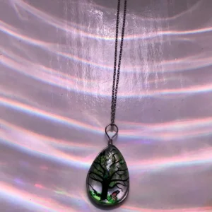 Drop Shape Glass Dome Pendant