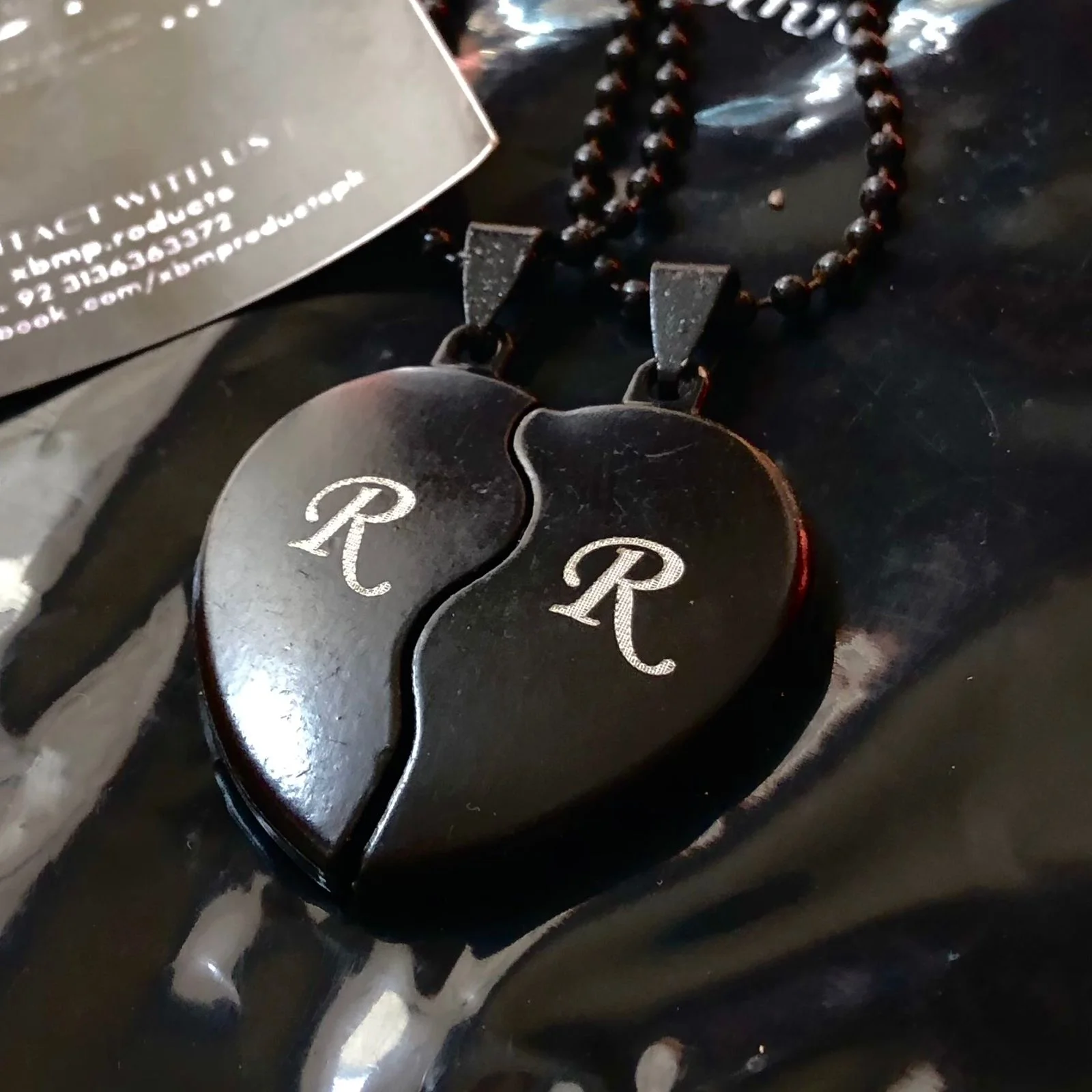 Engraved Heart Split Locket