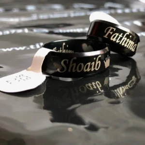 Engraved Couple Rings