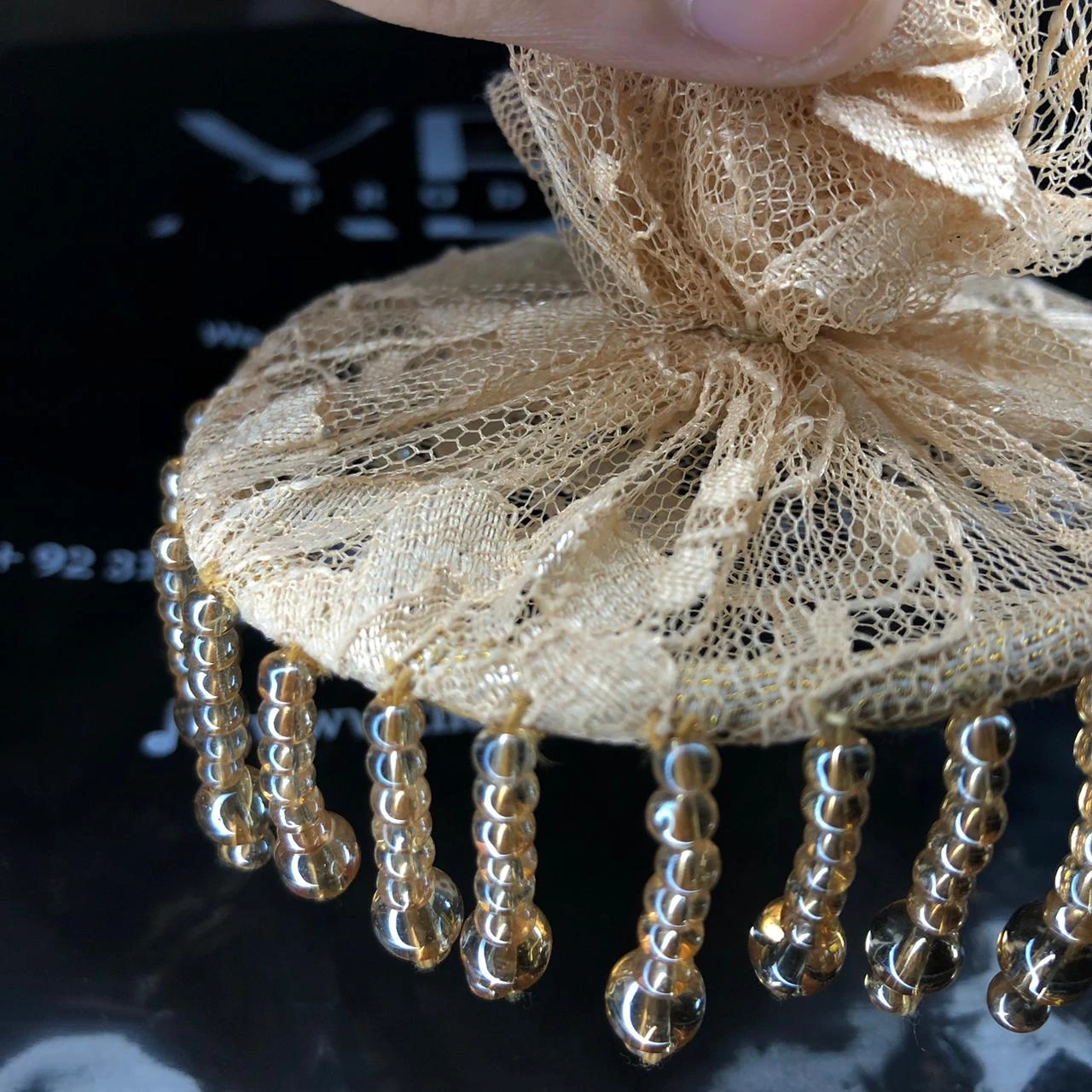 Handmade Net Cover for Jug & Glass - Image 2