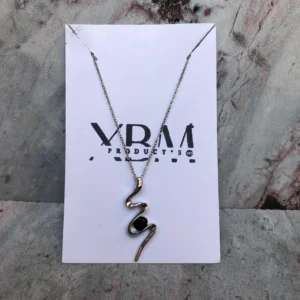 Snake wave spirel pendant